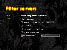 Filter Menu